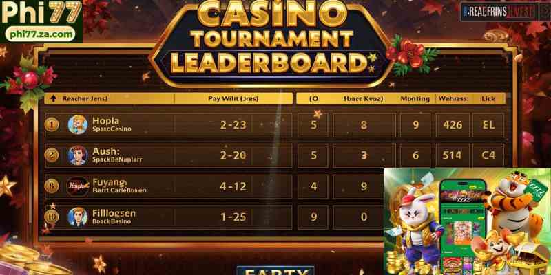 Seasonal casino deals tournament leaderboard event