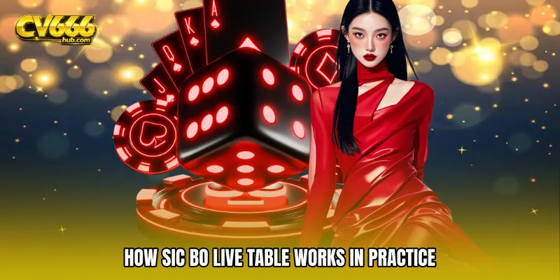 How Sic Bo live table Works in Practice